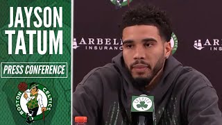 Jayson Tatum Says Wrist Does Not Need Surgery, Celtics are 'Managing' It | Celtics Postgame