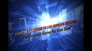 Week 1 - 1985: Houston Gamblers vs Los Angeles Express (NO ADS/COMPLETE GAME))