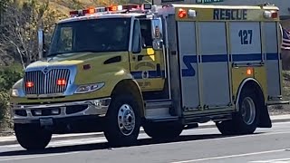 (Rare Reserve) VCFD Medic Rescue Engine 31 responding *AIRHORN*