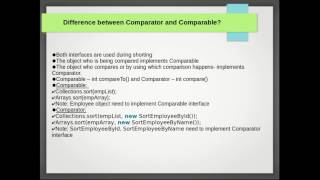 Java Interview Question #5: What is difference between Comparator and Comparable in Java