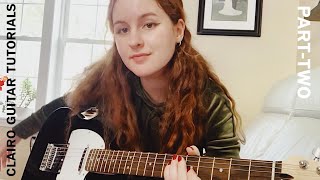 Clairo guitar tutorial // part two // “White Flag” tutorial // beginner friendly // easy // electric