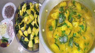 Pumpkin with Shrimp Curry | চিংড়ি মাছ দিয়ে কাঁচা কুমড়ার তরকারি | 🍀Nilima Cooks🍀