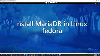 Install mariadb in linux - Fedora