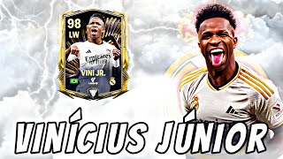 VINICIUS JR TOP 1 LW OVR 98 | SKILLS \u0026 HIGHLIGHTS | GAMEPLAY REVIEW FC MOBILE