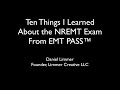 10 Things I Learned About the NREMT Exam from EMT PASS