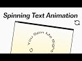 Make a Trendy Spinning Text Animation with Figma & CSS