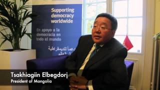 Interview with President of Mongolia - Tsakhiagiin Elbegdorj