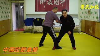 高能示范：中国跤耙拿推，手脚配合的好用招式（Chinese Wrestling）