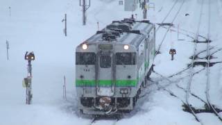 石北本線普通列車　遠軽駅発車