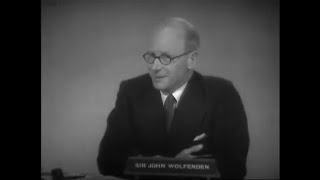 Lord John Wolfenden C.B.E. on homosexual offences and prostitution (1957)