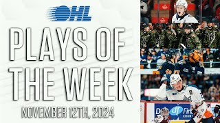 OHL Plays of the Week: Nov. 13, 2024