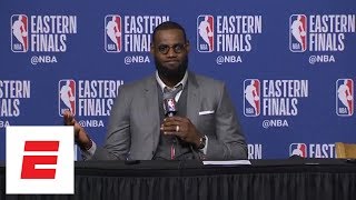 LeBron James shows off photographic memory, recalls Celtics’ late rally in Game 1 vs. Cavs | ESPN