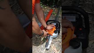 Como funcionar un podador STIHL HS 45