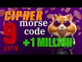 Hamster Kombat Daily Cipher Morse Code 09/07/2024