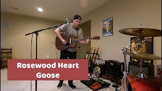 Rosewood Heart Goose Cover