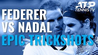 Epic Roger Federer vs Rafael Nadal ATP Trickshot Compilation!