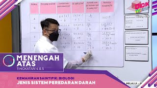 Menengah Atas (Ting. 4 - 5) | Kemahiran Saintifik: Biologi - Jenis Sistem Peredaran Darah [R]