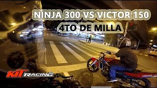 Kawasaki Ninja 300 + KIT Racing vs Kawasaki Victor 150