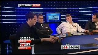 Tom durrrr Dwan vs. Tony G.  @ the 2009 Premier League Poker III !!