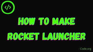 How to make a Rocket launcher#whitehatjr