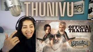 Thunivu Official Trailer (REACTION) Ajith Kumar | H Vinoth | Zee Studios | Boney Kapoor | Ghibran