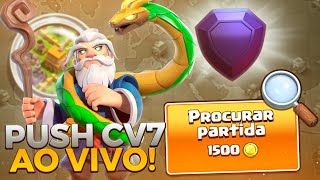 SUBINDO MEU CV7 PARA A LENDÁRIA AO VIVO!🔥CLASH OF CLANS🔥