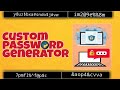 Custom Password Generator | Beginner Python Project | Crazy Coders