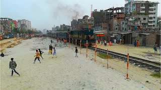 নারায়ণগঞ্জ মেইল ট্রেন । নারায়ণগঞ্জ টু ঢাকা । mail commuter train । Location, Ghuntighar \u0026 Gandaria