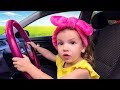 We are in the Car Wheels On The Bus Song Nursery Rhymes & Kids Songs