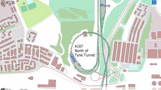 HumanDrive - Aimsun Next model of the A19, Tyneside, UK