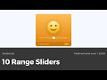 10 CSS Range Sliders with JavaScript