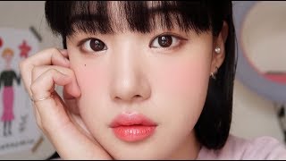 𝐆𝐑𝐖𝐌☕️ 초간단 데일리 외출 메이크업 같이 준비해요! #새화메 #속쌍메이크업 Simple Daily Makeup | 윤새 Yoonsae