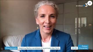 La députée des Deux-Sèvres, Delphine Batho, candidate à la primaire des écologistes