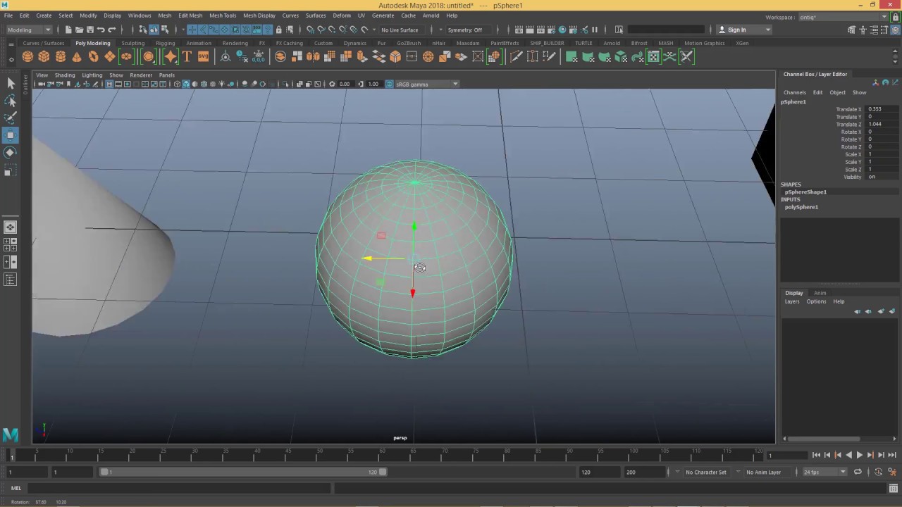 Manipulating Objects In Maya Youtube