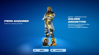 How To Get Golden Archetype Skin NOW FREE In Fortnite! (Unlock LEGO Golden Archetype Style)