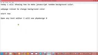 How to make Javascript Random Background Color