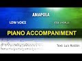 AMAPOLA Karaoke José Lacalle Low Voice
