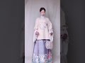 Chinese traditional clothes, hanfu. Purple color scheme.