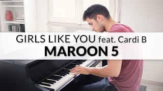 Girls Like You - Maroon 5 feat. Cardi B | Piano Cover + Sheet Music