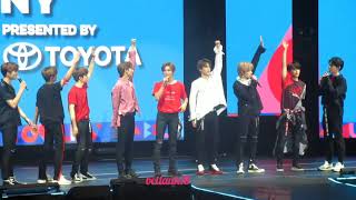 180624 NCT127 Performance stage Con NY 2018 with Wanna One's (Minhyun \u0026 Daehwi) intro