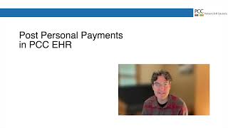 Post Personal Payments in PCC EHR (PCC 9.4)