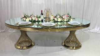 🌸Luxury Oval Wedding Table🌸