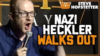 Nazi Heckler Walks Out - Steve Hofstetter