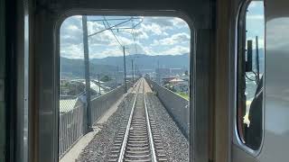 [前面展望]JR中央本線下諏訪駅から岡谷駅