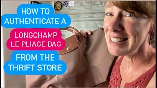 How To Authenticate A Longchamp Le Pliage Bag From The Goodwill Bins Thrift Store ~ Real vs Fake