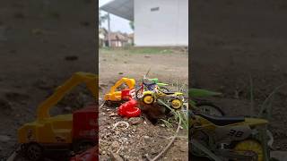 Dirt bike finger toys | diecast motorcross mobil truk beko bicycle #dirtbike #mobilmobilan #shorts