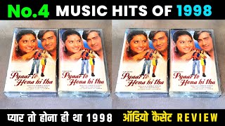 No 4 Music Hits of 1998 || Pyaar To Hona Hi Tha 1998 Audio Cassette Review ||  Music Jatin Lalit