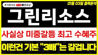 [그린리소스 주가전망] 사실상 미중갈등 최고 수혜주, 이런건 기본 \