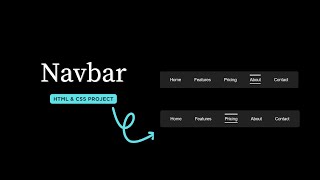 Navbar with Hover Effects Using HTML & CSS | Beginner Friendly