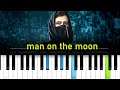 Benjamin Ingrosso & Alan Walker - Man On The Moon (Piano tutorial)